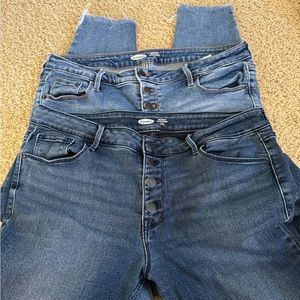 Old Navy Rockstar super skinny ankle mid rise jeans